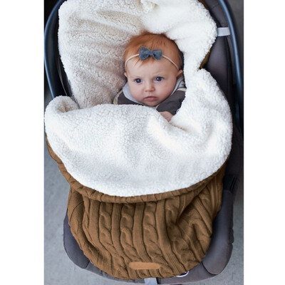 

Thicken Baby Swaddle Wrap Mesh Envelope Shape Sleeping Bag Newborn Warm Indoor Infant Stroller Sleeping Bags