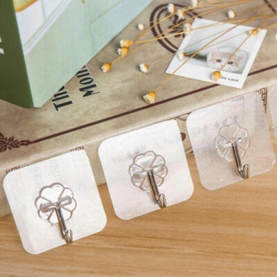 

Anti-skid Hooks Reusable Transparent Strong Sticky Towel Hanging Wall Hooks