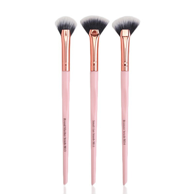 

3pcs New Soft Comfortable Makeup Brush Set Easy To Use Small Cosmetic Brush Kit Eyes Face Foundation Powser Makeup Tool