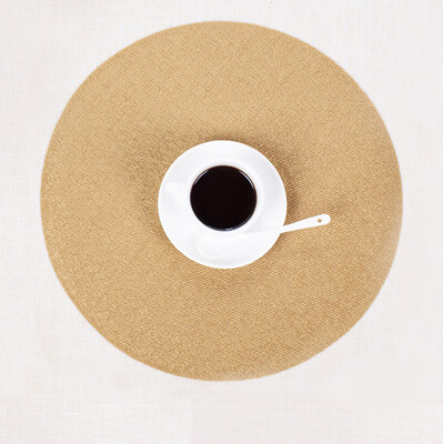 

Toponeto Round Tableware Placemats Insulation Western Anti-Hot Table Woven Mat Dining Pad