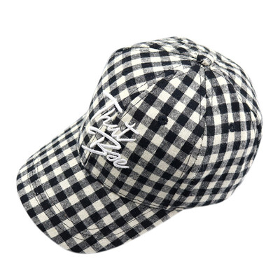 

Babys Plaid Letters Sunshade Hat Smile Love Sunshade Kids Cap Kids Outdoor Cap