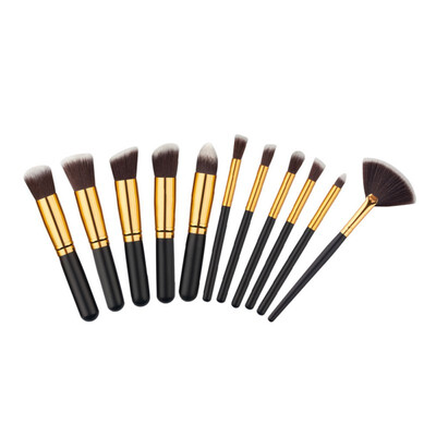 

11pcs Facial Make Up Brushes Tools Cosmetic Makeup Brushes Set Kit Foundation Brushes Maquiagem