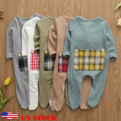

Newborn Infant Boy Girl Cotton Romper Baby Jumpsuit Bodysuit Outfits Clothes