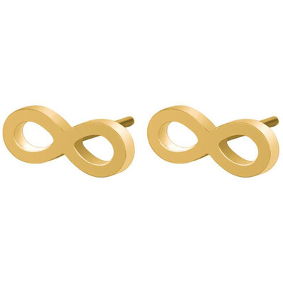 

1 Pair Lovely Infinite Symbol Stainless Steel Stud Earring Female Accessories