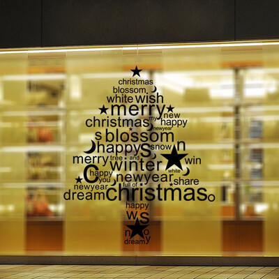 

〖Follure〗Merry Christmas Background Wall Decoration Removable Wall Stickers