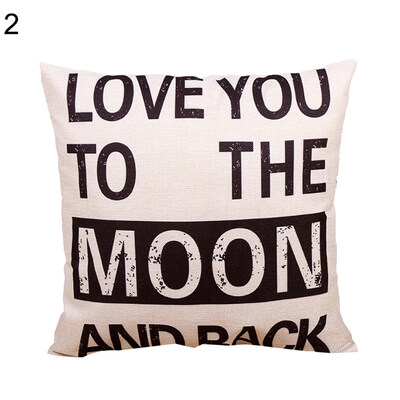 

Love Dream Hug Peace Pillow Cover Cushion Case Home Car Sofa Bedroom Hotel Decor