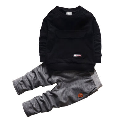 

1-4 Year Boys Clothes Childrens Sets Long Sleeve Tops Pants 2pcs Kids Suits Boys 2018 New Spring Toddler Clothing Set