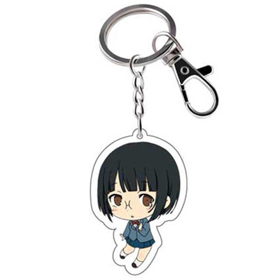 

Anime Durarara Double-sided Cartoon Figures Keychain DRRR Orihara Izaya Acrylic Car Key Holder Chain Pendants Keyrings Gift
