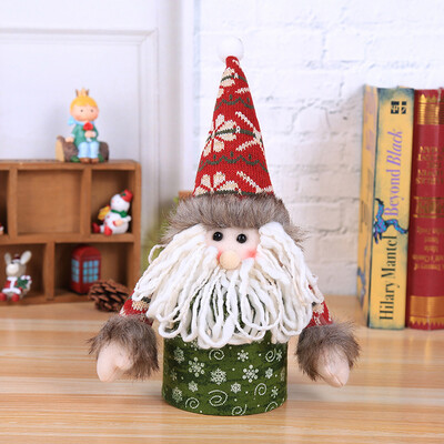 

Toponeto Christmas Decoration Snowman Santa Elk Christmas Sweet Candy Jar Box