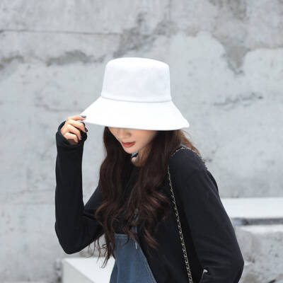

Hat autumn art Joker soft younger sister fisherman Hat female autumn Korean folding solid color sunscreen Hat basin cap