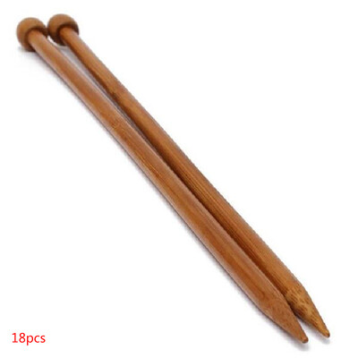 

18 Models Single-point Knitwear Needles Bamboo Sweater Needles Carbonized Knitting Needles