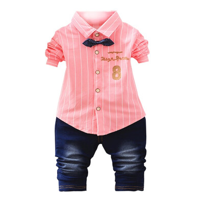 

0-4 T Baby Boy Sets Autumn Spring Casual Suits Shirt Pants Sportswear Kids Clothing Infant Baby Sets Fashion Sports Clothes