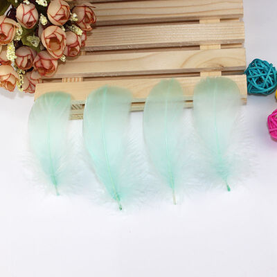 

100pcslot Natural Beautiful Goose Feather Decoration floating color wedding decorations