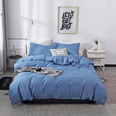 

Gobestart Bedding 3 Piece Bed Sheet Set Solid Color Comforter Set Made Of Polyester