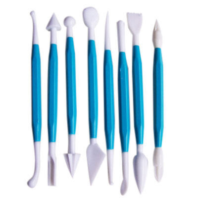 

8pcs DIY Baking Sculpting Modeling Tools Set Fondant Cake Decorating Kits Supplies Double Ended
