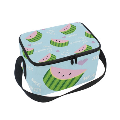 

ALAZA Cute Watermelon Lunch Box Insulated Lunch Bag Large Cooler Tote Bagfor Kids Men Women