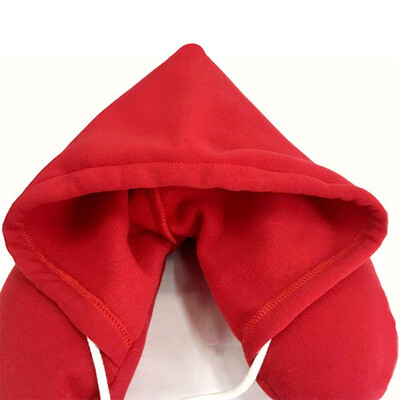 

Travel Hooded Pillow Cushion Car Office Airplane Head Rest Neck Support U-Shaped