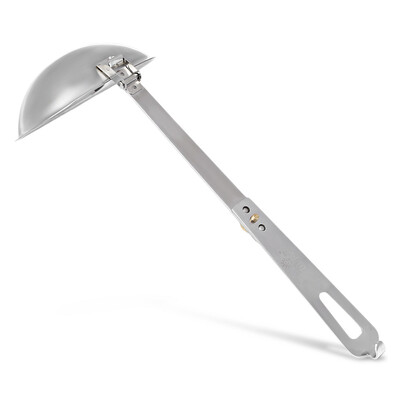 

OUT - D CSS - 4 Outdoor Camping Hiking Picnic Foldable Stainless Steel Tableware Spoon