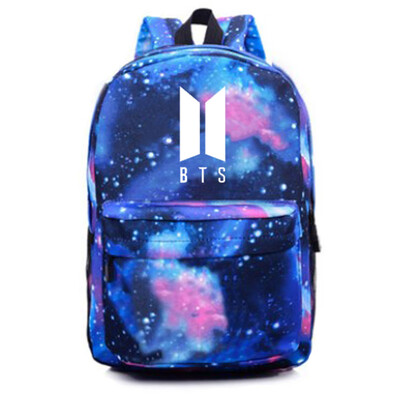 

Kpop BTS Backpack Love Yourself Satchel Schoolbag Casual Daypack Starry Sky Army Bags