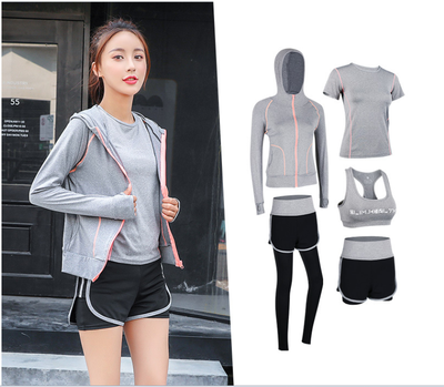

Spring&summer Sports suits Workout clothes Running clothes Quick-drying clothes Yoga clothes Five-piece suit