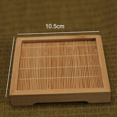 

Japan Teaism Decorative Bamboo Cup Pad Multi-design Insulated Coaster Teacup Mat for Tea Table Decoration Tea Ceremony Supplies