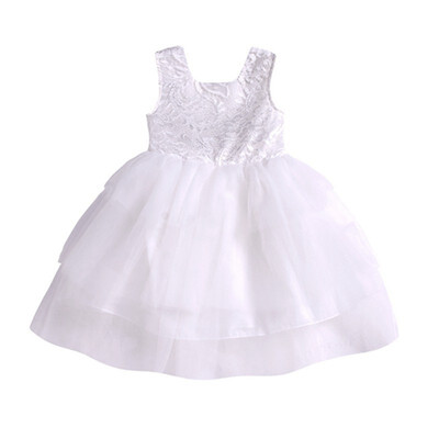

Kids Dresses For Girls Summer Casual Baby Girls Lace Floral Dress Cotton Kids Toddler Sleeveless Pageant Mesh Sundress