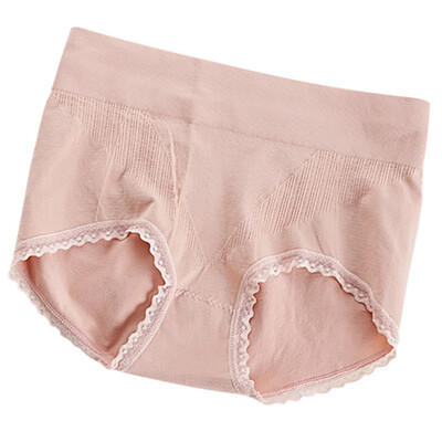 

Solid Color Soft Underwear Women Sexy Panties Comfortable Briefs Mid-Rise Underpants Ladies Lingerie