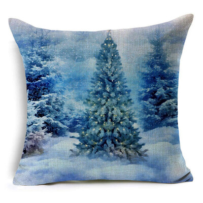 

2020 New Christmas Linen Cushion Cover Throw Pillow Case Xmas Home Decor Festive Gift