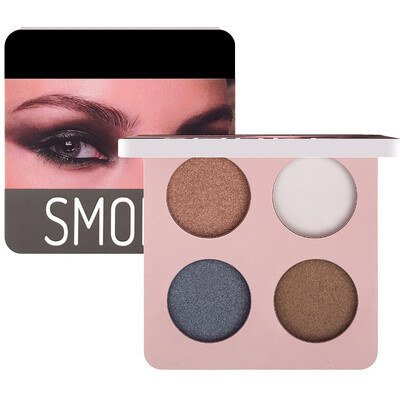 

Summer Colorful Eyeshadow Palette Matte 4 Colors Shimmer Blendable Bright Eye Shadow Pallete Silky Powder Pigmented Makeup Kit