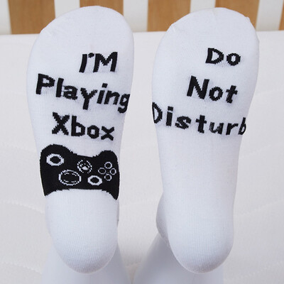 

Funny Socks Cotton ShhhIm Playing Xbox Letter Socks Funny Sports Socks