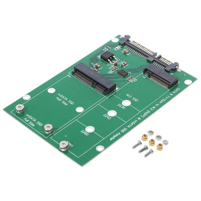

M2 NGFFmSATA SSD to SATA III Converter Adapter Card Mini PCI-e NGFF B Key mSATA Connector Notebook PC SSD