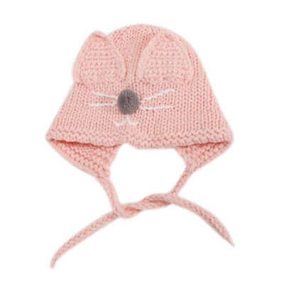 

Kid Winter Hat Autumn Baby Girls Boys Toddler Cartoon Print Hats With Ear Design Casual Caps Sweet Protection Headwear