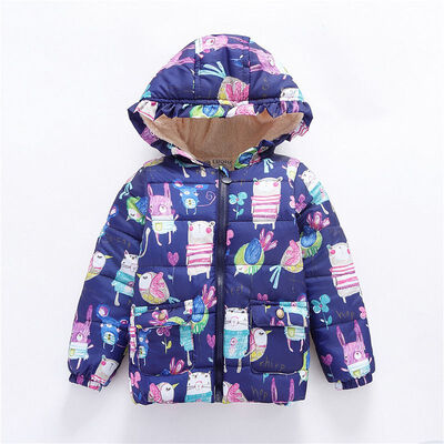 

Autumn Winter Baby Girls Jackets Infant Outerwear Cotton Hooded Coats For Baby Jacket Baby Coat Newborn Baby Girls Clothes