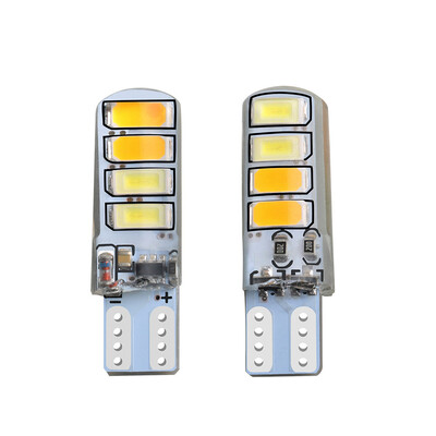

2x T10 194 168 W5W 8SMD LED Strobe Flash Light Bulbs White Yellow Lamp Universal