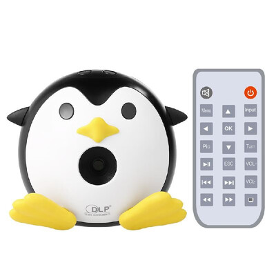 

Q1 Mini DLP Penguin Projector 1080P Beamer 400 Lumen Portable for Home Theater Conference Business