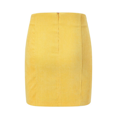 

New Sexy Black Green Yellow Pink Zipper Short Skirt Women High waist Mini Skirt Ladies Vintage Retro Office Casual F1