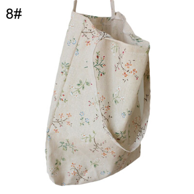 

Women Handmade Casual Cotton Linen Tree Stripe Large Capacity Tote Shoulder Bag