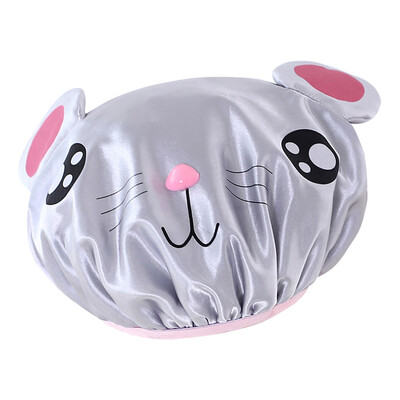 

〖Follure〗Double-layer Children Cartoon Waterproof Shower Cap Cute Baby Bath Cap