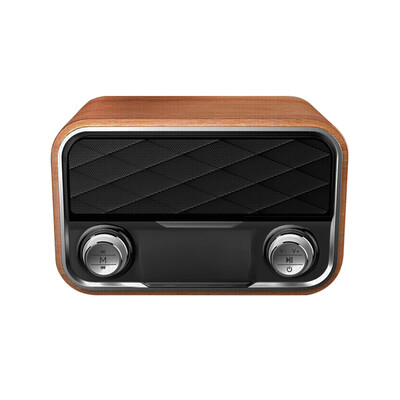 

I10 Wooden Surface Bluetooth 40 Speakers Wireless Portable Stereo Sound Box Speaker Support FM Radio TF Card AUX IN U Disk Music