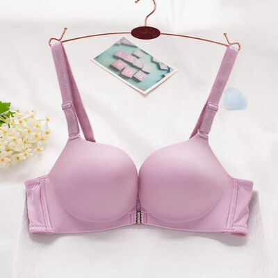 

Front Closure Women Bras Fashion Small Chest Bra Beauty Back Gathered Bra Female Lingerie