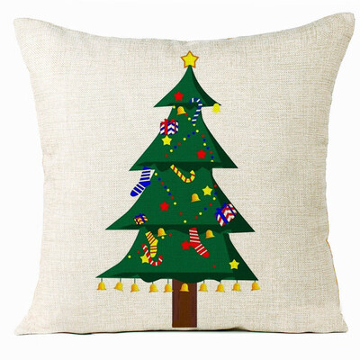 

Tailored Xmas Christmas Tree Sofa Bed Home Decoration Festival Pillow Case Cushion Cover