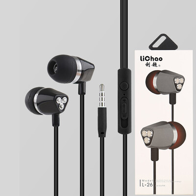 

L26 perfume with diamonds bright headphones stereo in-ear mobile phone headset Android Apple mp3 universal headphones
