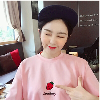 

Summer Women Set Cartoon Pattern Two Piece Set O-Neck Top Shorts Slim Plus Size Women Sets