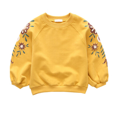 

New Girls Sleeves Printed Clothes Childrens Baby Girl Bottoming Shirts And Jackets Fashion Sweet Clothes