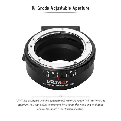 

Viltrox NF-FX1 Lens Mount Adapter Manual Focus for Nikon G&D-Mount Series Lens Userd for FUJI X-Mount Mirrorless Camera