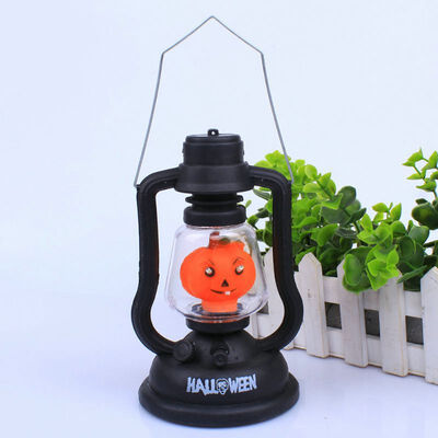 

Ghost Shout&Light Halloween Desktop Figurines Halloween Kerosene Lamp with Light Halloween Decor Party Decoration