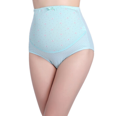

Pregnant Women Maternity Breathable Panties Dots Print Adjustable Briefs For Pregnancy Underwear Lingerie High Quality