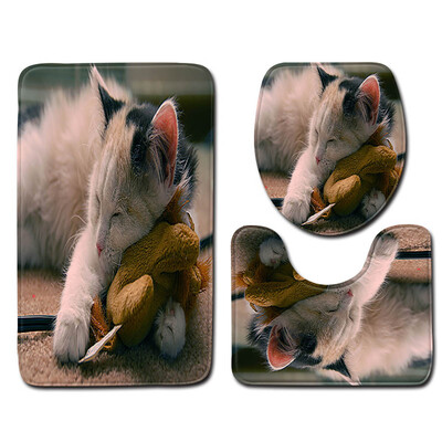 

〖Follure〗3pcs Non-Slip Bath Mat Bathroom Kitchen Carpet Doormats Decor