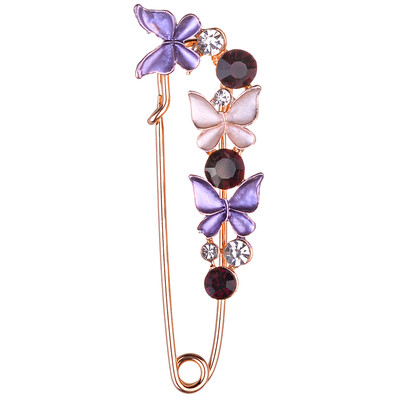 

1PC Butterfly Brooch Pin Wedding Butterfly Rhinestone Crystal Jewelry Stylish