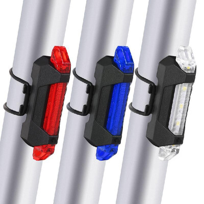 

Super Bright USB Rechargeable Bike Taillight Cycling Bicycle Tail Rear Safety Warning Light Lamp